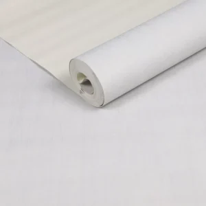 5m² Rolo Papel De Parede Lavável Linho Textura Entalhe Cinza