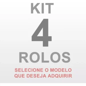 Kit 4 Rolos De Papel De Parede Importado Vinílico Lavável