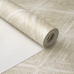 Papel De Parede 3d Alto Relevo Rolo 10m X 53cm Dourado +cola