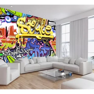 Papel De Parede 3d Arte Graffiti Mural Grafite 7,5m² Tra49