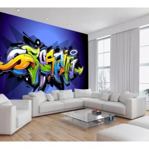 Papel De Parede 3d Arte Graffiti Mural Grafite 7,5m² Tra51