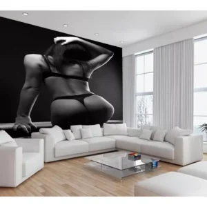 Papel De Parede 3d Arte Mulher Sexy Lingerie 7,5m² Tra164