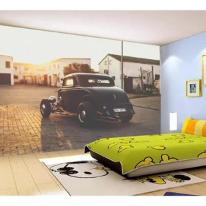 Papel De Parede 3d Carro Antigo Hot Rod Custom 7,5m² Cxr58