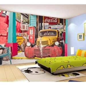 Papel De Parede 3d Carro Antigo Hot Rod Custom 7,5m² Cxr76