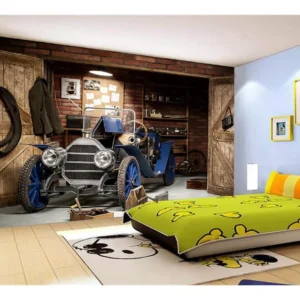 Papel De Parede 3d Carro Antigo Hot Rod Custom 7,5m² Cxr79