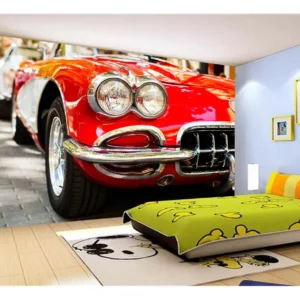 Papel De Parede 3d Carro Antigo Hot Rod Custom 7,5m² Cxr89