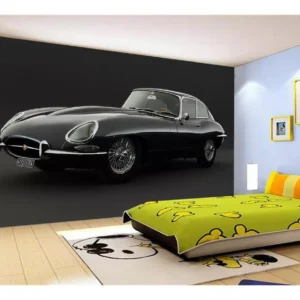 Papel De Parede 3d Carro Antigo Jaguar E Type 7,5m² Cxr66