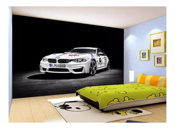 Papel De Parede 3d Carro Bmw M3 M4 Serie Sport 7,5m² Car34