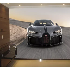 Papel De Parede 3d Carro Bugatti Chiron Pista 10m² Car11