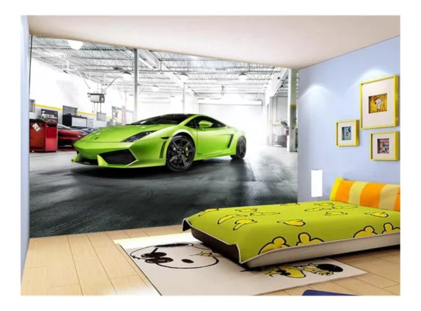 Papel De Parede 3d Carro Lamborghini Gallardo 7,5m² Car236