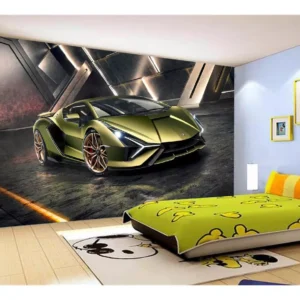 Papel De Parede 3d Carro Lamborghini V12 Sian 7,5m² Car215