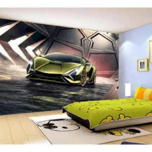 Papel De Parede 3d Carro Lamborghini V12 Sian 7,5m² Car216