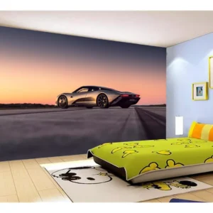 Papel De Parede 3d Carro Mc Laren Pista Super 7,5m² Car244