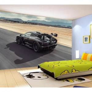 Papel De Parede 3d Carro Mc Laren Pista Super 7,5m² Car246