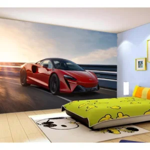 Papel De Parede 3d Carro Mc Laren Pista Super 7,5m² Car248