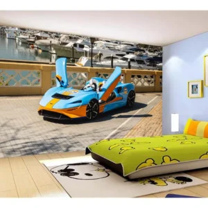 Papel De Parede 3d Carro Mc Laren Pista Super 7,5m² Car249