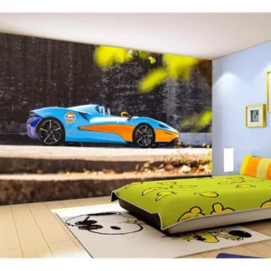 Papel De Parede 3d Carro Mc Laren Pista Super 7,5m² Car250