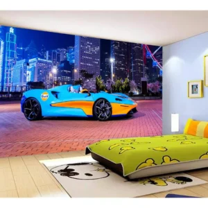 Papel De Parede 3d Carro Mc Laren Pista Super 7,5m² Car251