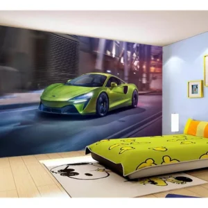 Papel De Parede 3d Carro Mc Laren Pista Super 7,5m² Car252