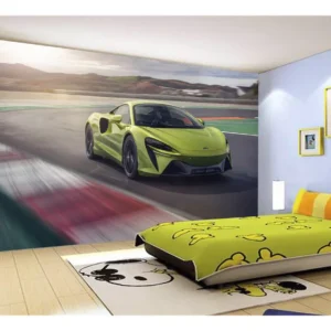 Papel De Parede 3d Carro Mc Laren Pista Super 7,5m² Car253