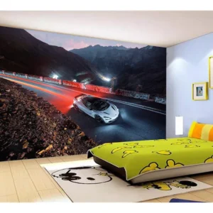 Papel De Parede 3d Carro Mc Laren Pista Super 7,5m² Car255