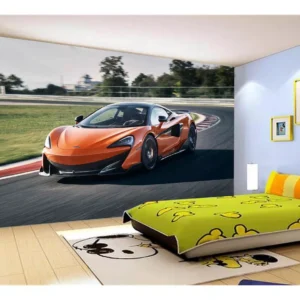 Papel De Parede 3d Carro Mc Laren Pista Super 7,5m² Car257