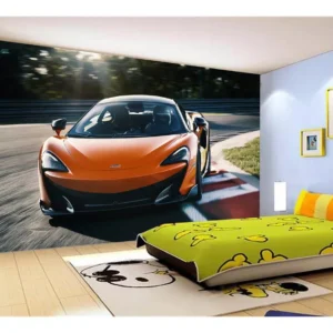 Papel De Parede 3d Carro Mc Laren Pista Super 7,5m² Car258