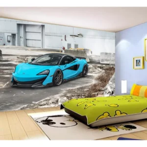 Papel De Parede 3d Carro Mc Laren Pista Super 7,5m² Car261