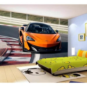 Papel De Parede 3d Carro Mc Laren Pista Super 7,5m² Car262