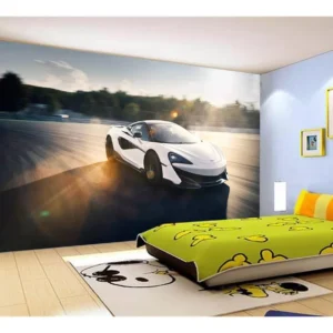 Papel De Parede 3d Carro Mc Laren Pista Super 7,5m² Car263