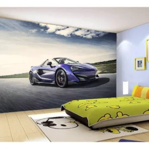 Papel De Parede 3d Carro Mc Laren Pista Super 7,5m² Car264