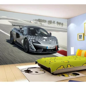 Papel De Parede 3d Carro Mc Laren Pista Super 7,5m² Car267