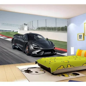 Papel De Parede 3d Carro Mc Laren Pista Super 7,5m² Car274