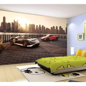 Papel De Parede 3d Carro Mc Laren Pista Super 7,5m² Car277