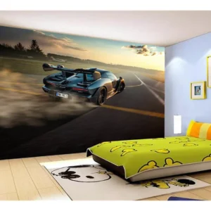 Papel De Parede 3d Carro Mc Laren Pista Super 7,5m² Car281