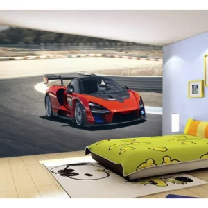 Papel De Parede 3d Carro Mc Laren Pista Super 7,5m² Car283