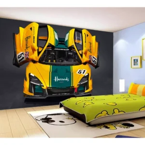 Papel De Parede 3d Carro Mc Laren Pista Super 7,5m² Car286