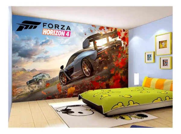 Papel De Parede 3d Carro Mc Laren Pista Super 7,5m² Car288