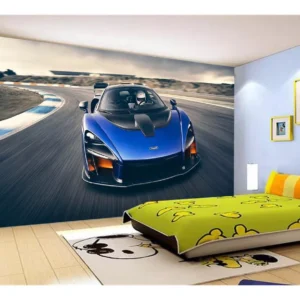 Papel De Parede 3d Carro Mc Laren Pista Super 7,5m² Car289