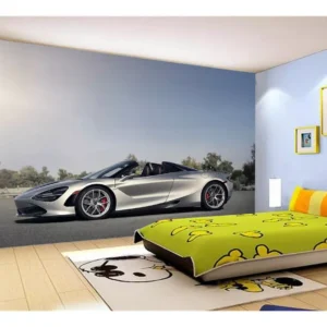 Papel De Parede 3d Carro Mc Laren Pista Super 7,5m² Car291