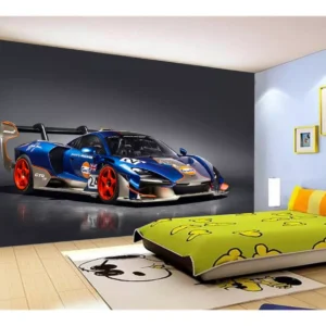 Papel De Parede 3d Carro Mc Laren Pista Super 7,5m² Car292