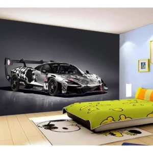 Papel De Parede 3d Carro Mc Laren Pista Super 7,5m² Car293