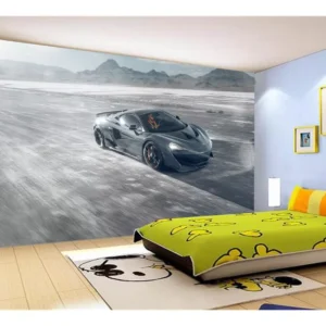 Papel De Parede 3d Carro Mc Laren Pista Super 7,5m² Car296