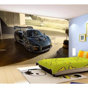 Papel De Parede 3d Carro Mc Laren Pista Super 7,5m² Car297