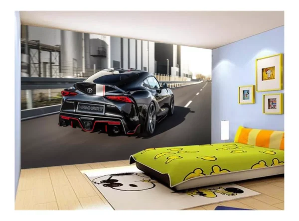 Papel De Parede 3d Carro Toyota Supra Mk5 Jdm 7,5m² Car345