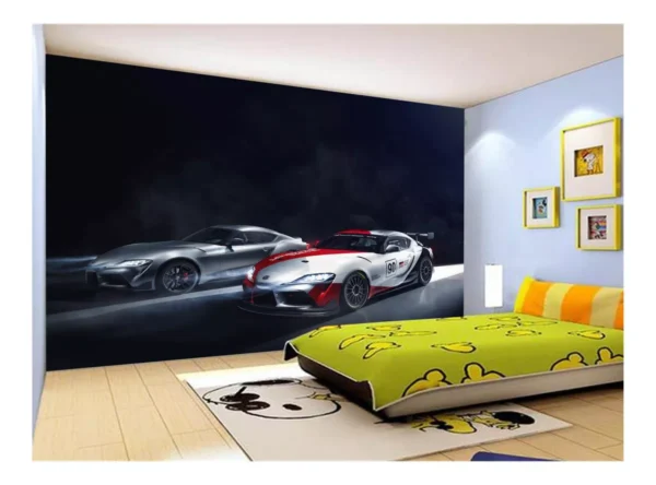 Papel De Parede 3d Carro Toyota Supra Mk5 Jdm 7,5m² Car346