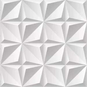 Papel De Parede 3d Gesso Branco Autoadesivo Lavável 10m