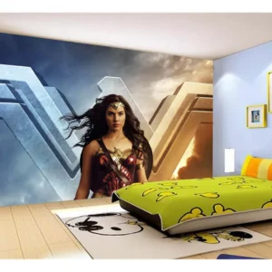 Papel De Parede 3d Heroina Mulher Maravilha 7,5m² Nhma310