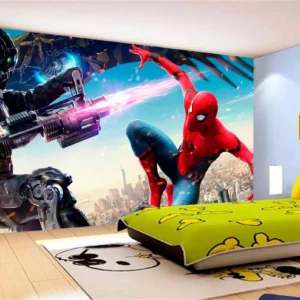 Papel De Parede 3d Heróis Marvel Homem Aranha 10m² Nhma30