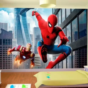 Papel De Parede 3d Heróis Marvel Homem Aranha 3m² Nhma28